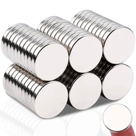 Pack of 60 Magnets Strong, 18 x 3 mm Neodymium Magnets Extra Strong, Round Whiteboard Magnets for Magnetic Board, Magnets Small for Fridge Magnets, Crafts, Magnets Strong Hold