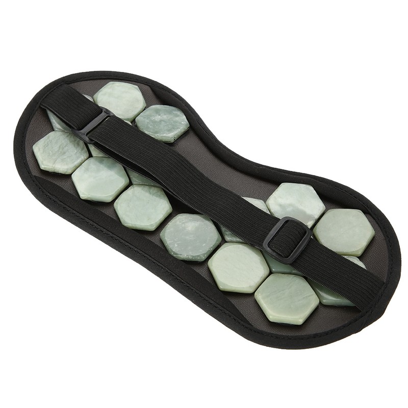Natural Jade Stone Germanium Eye Mask Magnet Therapy Sleeping Eyeshade