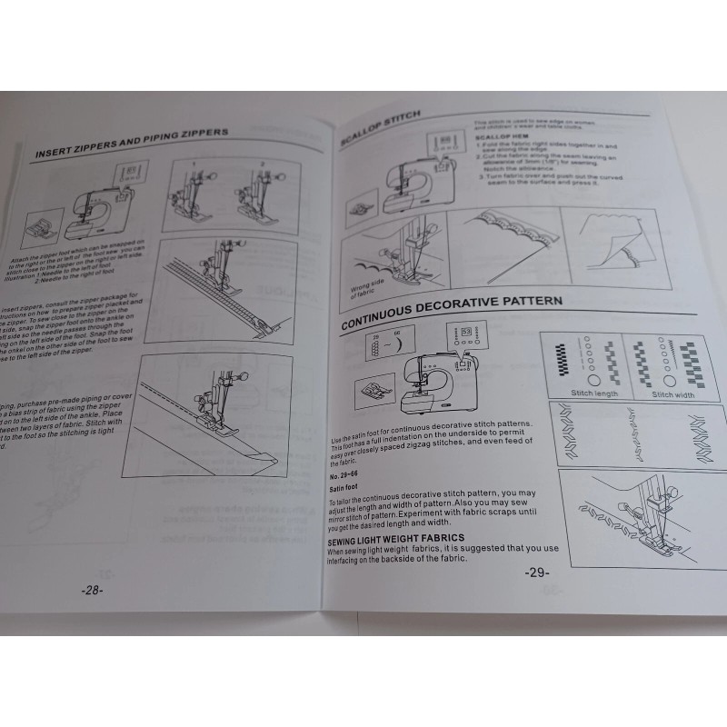 Singer FW75 Instruction Manual for Sewing Machine (reproduction)