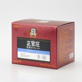正官庄 (ジョンガンジャン) 紅参タブレット 6年根 高麗人参 100％ サプリ 朝鮮人参 紅参(ホンサム) ginseng 1粒500mg 60粒 (4粒×15袋) 国内正規品