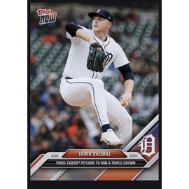 2024 TOPPS NOW- Wins AL Pitch Triple Crown-TARIK SKUBAL (Topps Bunt Digital card