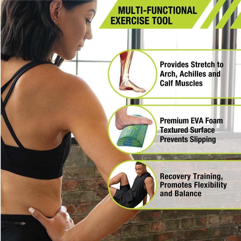 Pro-Tec Athletics Calf Stretcher/Half Round Foam Roller