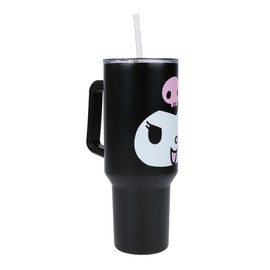 Bioworld Kuromi 40 Oz. Stainless Steel Tumbler With Leak-Proof Lid