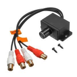 ANCLLO Remote Amplifier Level Bass Music Volume Control Knob With Connector For Car Stereo Subwoofer Speaker System