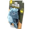 BarkBox Super Chewer Grey Bear Hugger Durable Treat Dispensing Dog