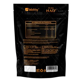 Wellthy Pure Nad+ 100% Puro Suplemento Nutricional Sin Sabor