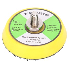 Sanding Discs Pad Kit Drill 50 mm/2 Inch Sanding Pad Air Sander Pad 12,000 rpm M6 Thread Grinding Disc Sanding Pads Polishing Sanding Discs for Angle Grinder Drill Grinder