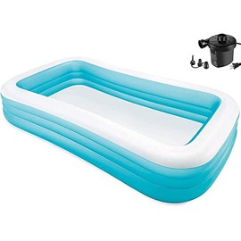 Intex Swim Center Family Inflatable Pool with Pump