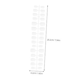 Baluue 10 Sheets Nail Tips Glue Included Plastic Toe Nails for Professional or Home Nail Art