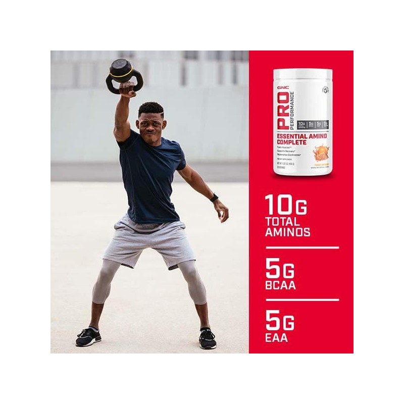 GNC Pro Performance Essential Amino Complete, Strawberry Banana, 15.87 oz.,