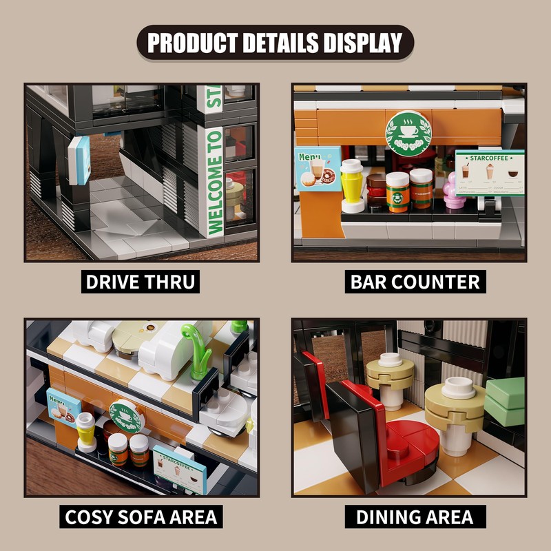 TYCOLE City Coffee Shop Building Blocks