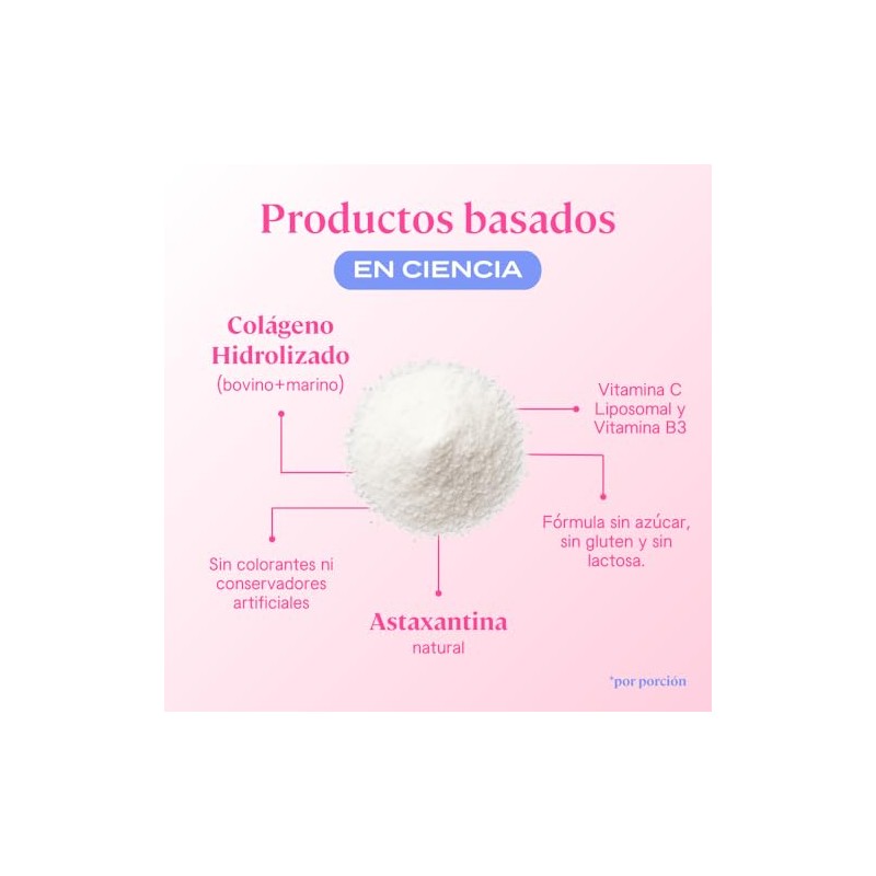 Fit Colágeno Astaxantina Vitamina Liposomal Porciones 360g Polvo Azúcar Sabor