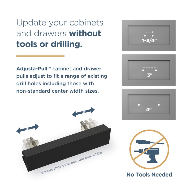 Franklin Brass Dropped Edge Adjusta-Pull Adjustable 1 to 4 in.