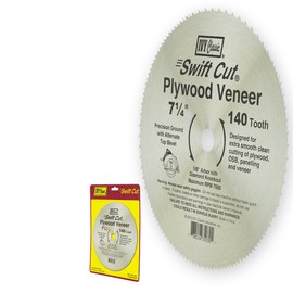 IVY Classic 35031 Swift Cut 7-1/4-Inch 140 Tooth Plywood & Veneer Cutting Circular Saw Blade with 5/8-Inch Diamond Knockout Arbor, 1/Card, Silver