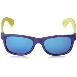 Polaroid P0115 Children's Rectangular Sunglasses, Lightweight Material, Polarised 100%, UV400 Protection, Protective Case Included - 46