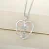 YL Caduceus Heart Necklace for Women Sterling Silver Doctor Nurse
