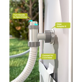 POOLHACKER Above Ground Pool Parts, Pool Accessories and Parts Includes Plunger Valve, Pool Inlet Nozzlet and Outlet Strainer Part Set, Above Ground Swimming Pool Plunger Valves Replacement Part