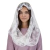 Religious Veil - White Lace Chapel Length Infinity Veil, 20