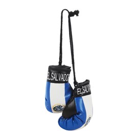 SandT Collection Mini Boxing Gloves - Hanging Punching Gloves - El Salvador