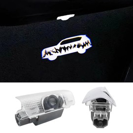2 Pcs Car Door Logo Lights Compatible for LX570 2010-present; GX400 GX460 2010-2023 LED Courtesy Ghost Shadow Lights Projector Laser Welcome Light Puddle Lamp Car Accessories (Car, LX GX)