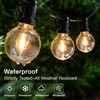 Ccinny Outdoor String Lights 150FT with Remote Dimmer, G40 Globe