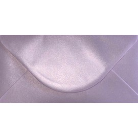 DL (110mm x 220mm) Coloured Envelopes for Greetings Cards Party Invitations & Craft - Pack of 50 (Pearl Lilac)