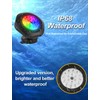 CREPOW RGB Underwater Pond Lights, Super Bright 18 LED Submersible