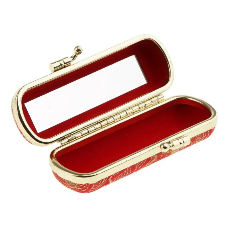 Estuche Hecho Para Pintalabios Con Espejo