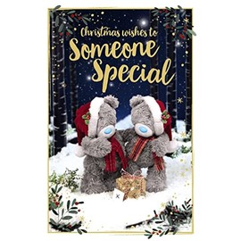 Me To You Bear 3D Holographic Someone Special Christmas Card