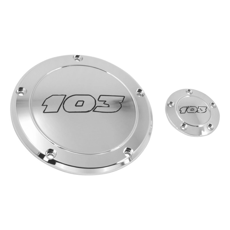 YHMTIVTU Chrome 103 Derby Timing Timer Cover For Harley Touring