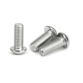 JDMA Pack of 100 M5 x 12 Rounded Head Screws with Hexagon Socket and Nuts Washers ISO 7380 304 Stainless Steel Full Thread Half Round Head Screw Flat Head Screw Lens Screw