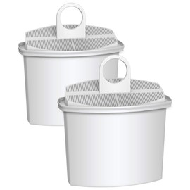 AQUA CREST TÜV SÜD Certified KWF2 Coffee Water Filter, Compatible with Braun Brita KWF2, 3105, 3107, 3112, 3116, KF600, KF580, KF510, KF190, KF180, KF157, KF150, KF145, KFT16 (Pack of 2)