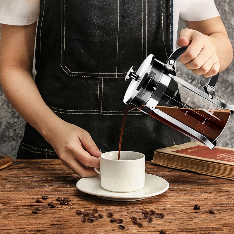 YMMIND French Press Coffee Maker 304 Stainless Steel Coffee Press,with
