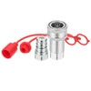 PATIKIL 3/8" NPT ISO-A Hydraulic Quick Disconnect Coupling, 1 Set