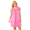 Vanity Fair Coloratura Flutter Sleeve Gown (30109) M/Perfumed Rose