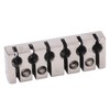 6 String Lock with Screws Metal Headless Guitar Bridge String