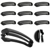 Tape Clips, Set of 10, Belt Clips, Black, Plastic, Lightweight