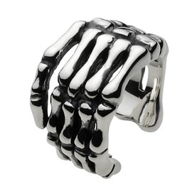 Cenote e0109 Bone Hand Ear Cuff [Silver 925 Silver Accessories], Silver, No Gemstone