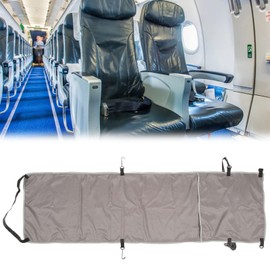 Airplane Footrest, Hammock Cover, Ergonomically Adjustable Foot and Heel Hammock, Improves Blood Circulation, Airplane Footrest, Foot Hammock for Outdoor, Travel, Bus (Grey)