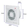 Volteck EXA-4B, Extractor de aire 4"