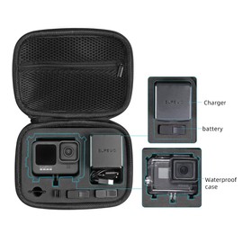 SUREWO Hard Case for GoPro Cameras Carrying Case For Gopro Hero 13/12/11/10/9/8/7/AKASO EK7000/AKASO Brave 4 4K /AKASO V50X and Other Action Cameras (Small)