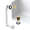 Westbrass 493244H-01 14" Sch. 40 PVC Bath Waste & Overflow