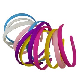 12 PCS Hairbands Headband for Women Girls Hair Plastic Headbands (0.4", Assorted)