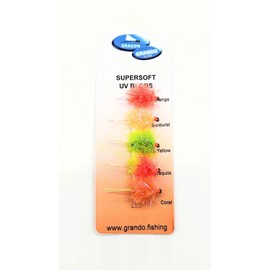Dragon Fishing Flies Blobs UV Supersoft Trout Flys Bright Colours Ultraviolet
