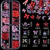 Kikonoke 2 Boxes 3D Flower Nail Charms Butterfly Bow Snake