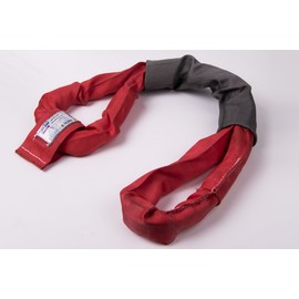 American Industrial / 3 1/2" Body/Eye to Eye Polyester Round Sling - Red / 16 Ft. Long / Ee150X16' / 13,200 Lbs. Vertical