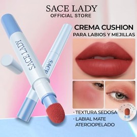 SACE LADY Labial Mate y Rubor en Crema Multiusos para Mejillas y Labios，Textura Sedosa y Fácil de Difuminar，Color Intenso y Natural，Larga Duración，V02