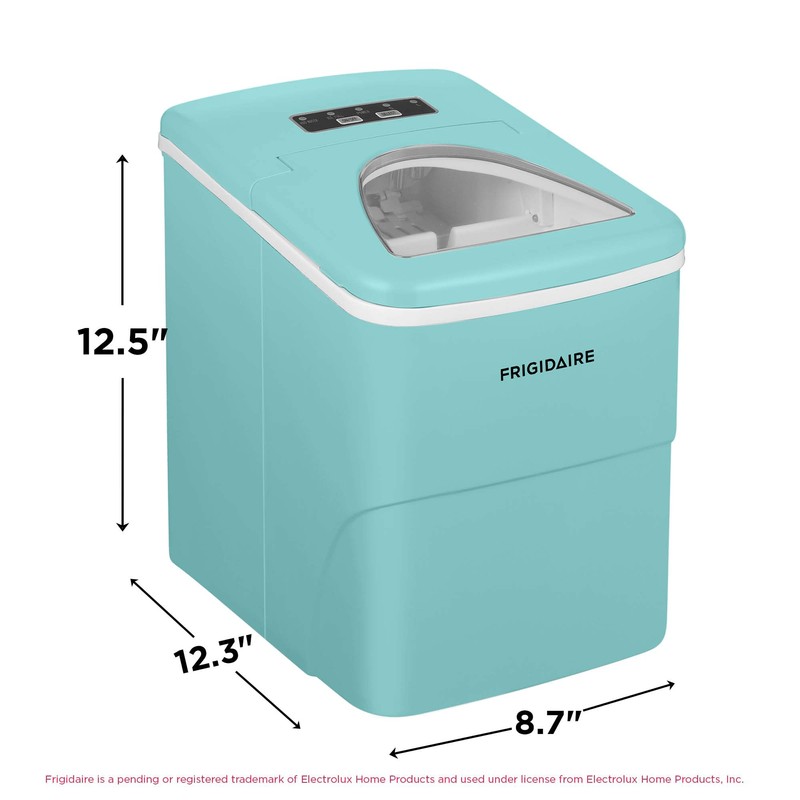 Frigidaire EFIC108-Blue Compact Ice Maker, Counter-top Portable, 26 lb per