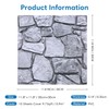 COMSTICKC 3D Faux Stone Wall Panel,Peel and Stick Stone Tiles,10