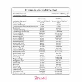 Zenwell Woman Multivitamínico para Mujer, Apoyo a Equilibrio Hormonal y Energía con Colágeno, Biotina, Hierro, Magnesio, Zinc, Vitamina D3, Complejo B